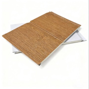 The light luxury wood-grain imitation insulation wall panel is a new type of energy-saving material for sound insulation and heat insulation