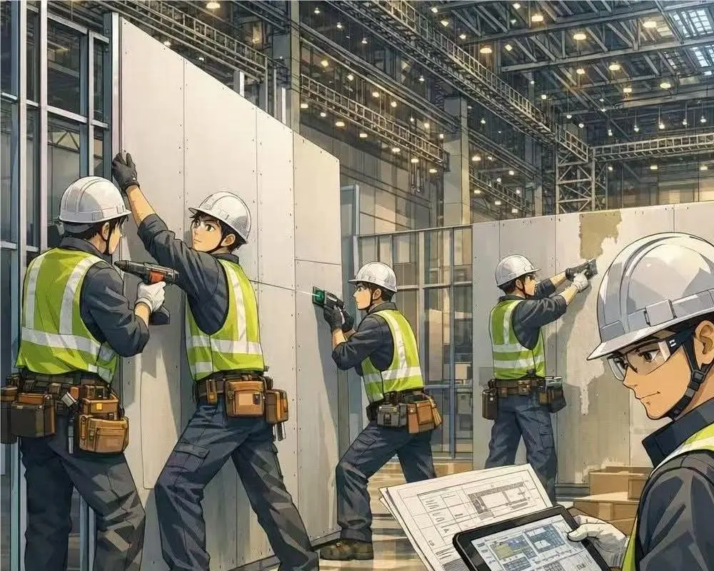 Light steel keel + gypsum board: The golden duo for modern interior partition walls and ceilings