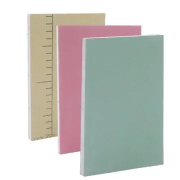 Colorful decorative gypsum boards are available in multiple colors for interior shaping