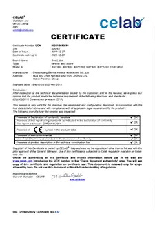 Plasterboard Certificate 1