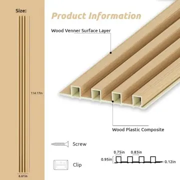 Natural Wood Look WPC Wall Panels