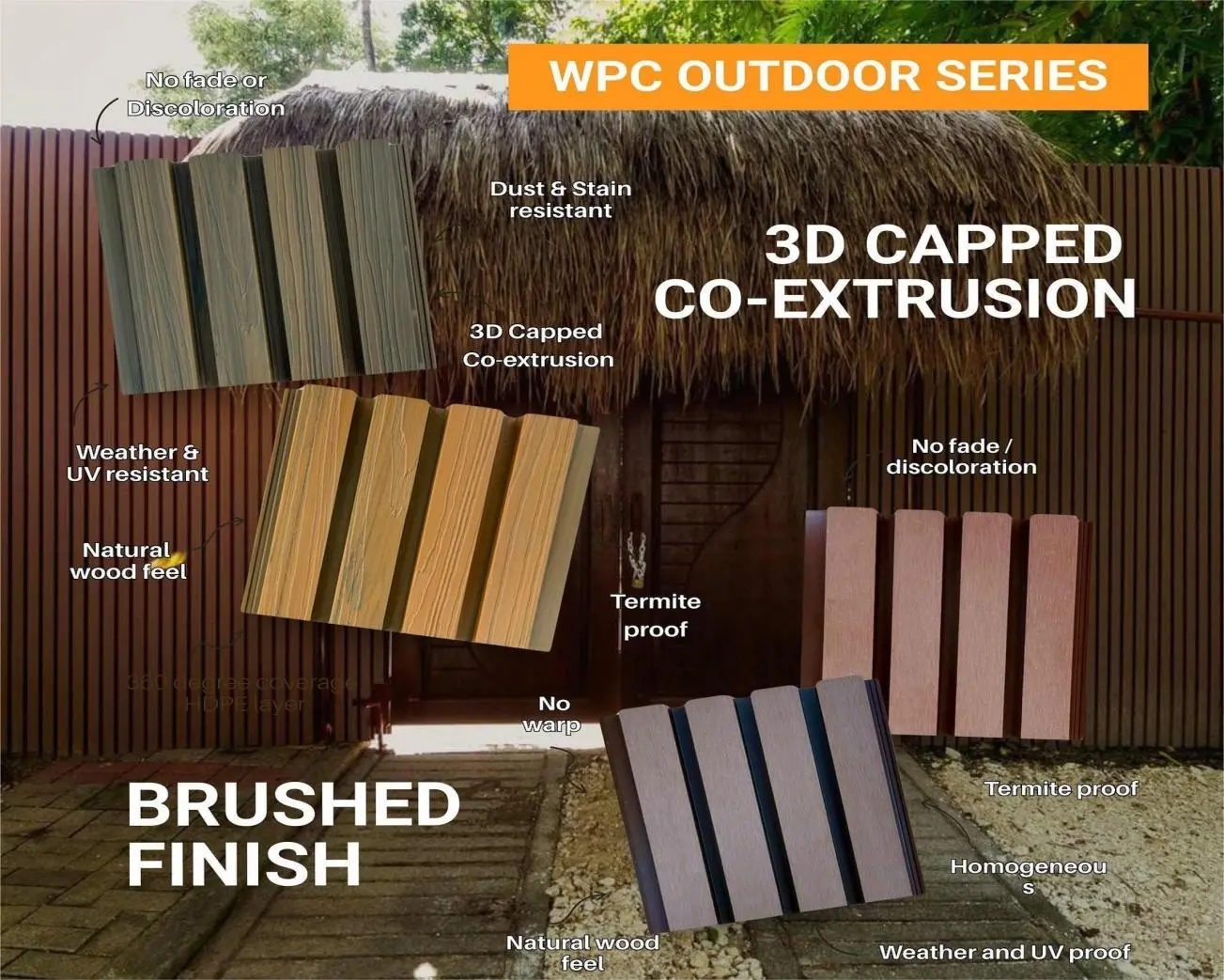 Add layers to your garden with WPC exterior wall panels