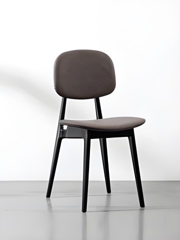 Nordic solid wood dining chairs, modern, simple and fashionable home dining chairs with soft backrests